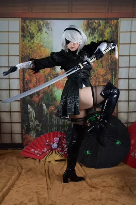 Ensaio Cosplay 2B - Roupa Clássica